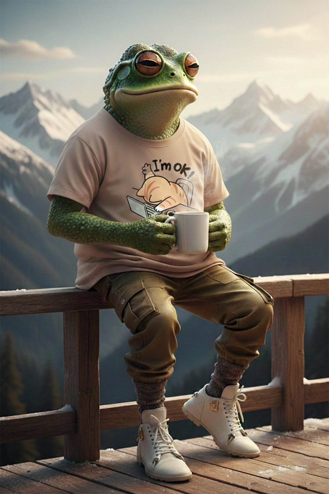 I’m OK Oversized Tshirt – DedeYaar